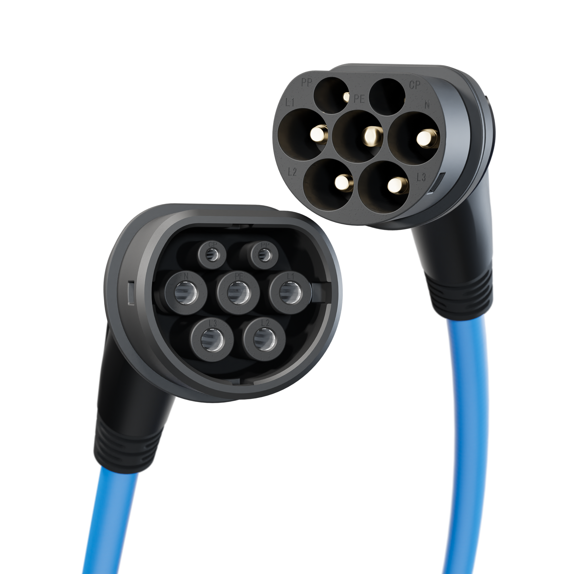 go-e Typ 2 Kabel blau (bis 22 kW)