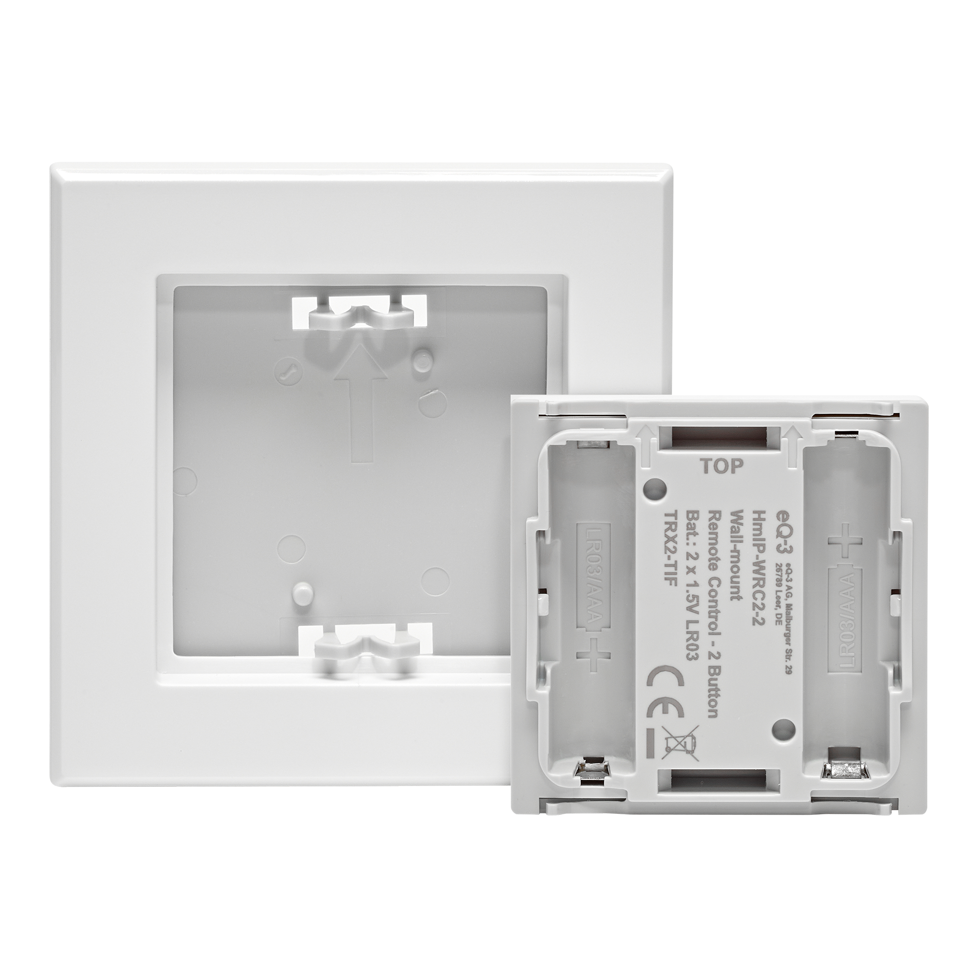 Homematic Wall Switch – 2-gang