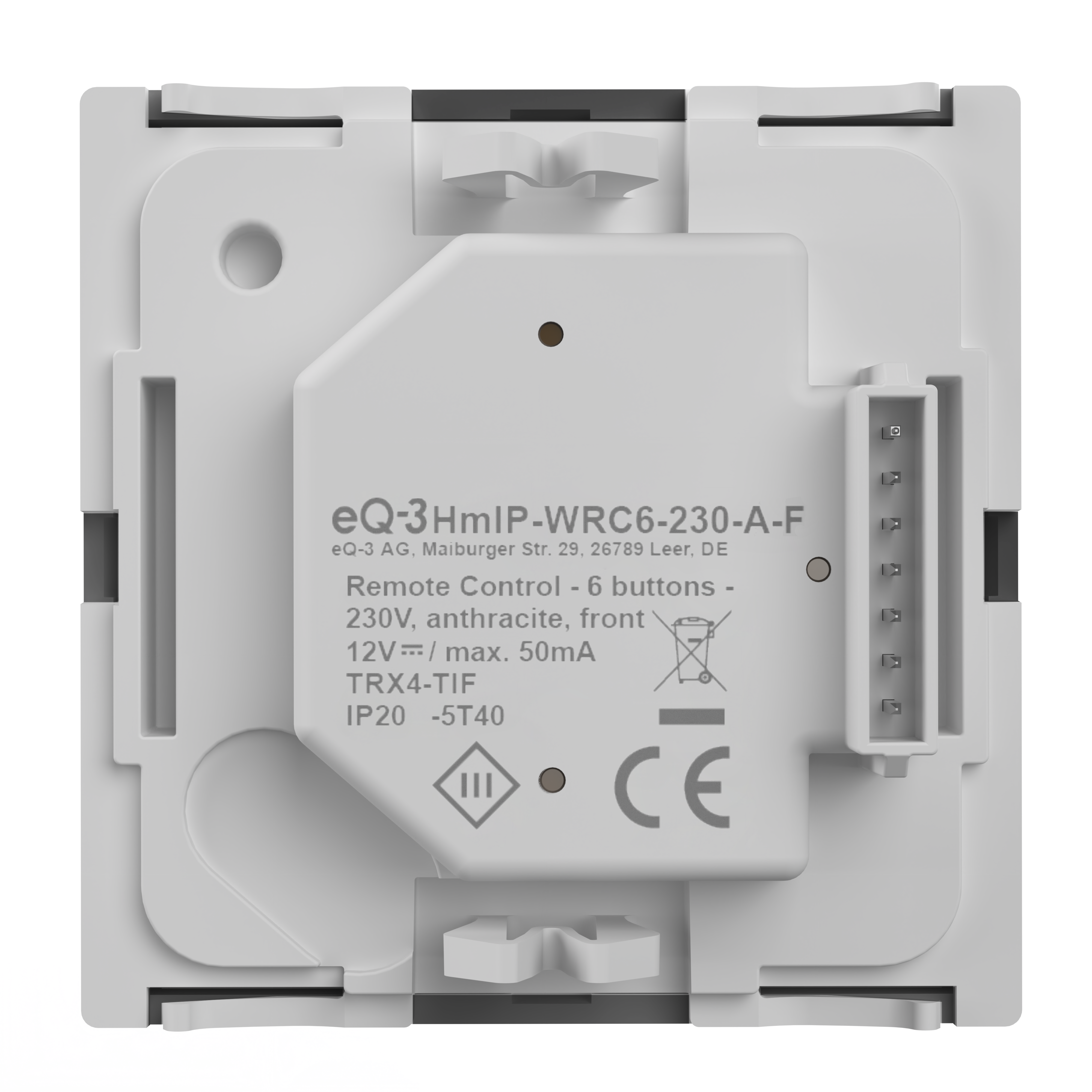 Interr. mural Homematic – 6 voies, 230 V