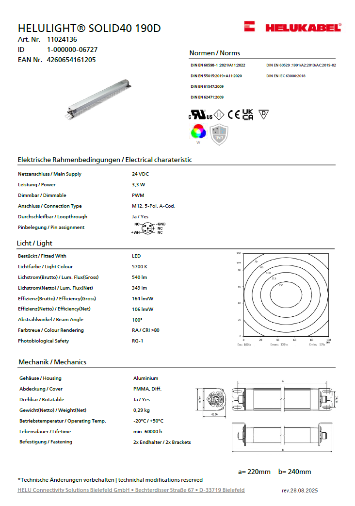HELULIGHT SOLID40 190D