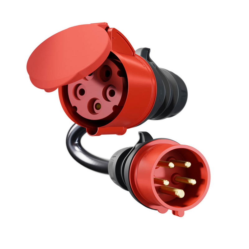 Adapter Gemini flex 22kW to CEE16 red