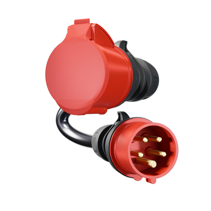 Adapter Gemini flex 22kW to CEE16 red