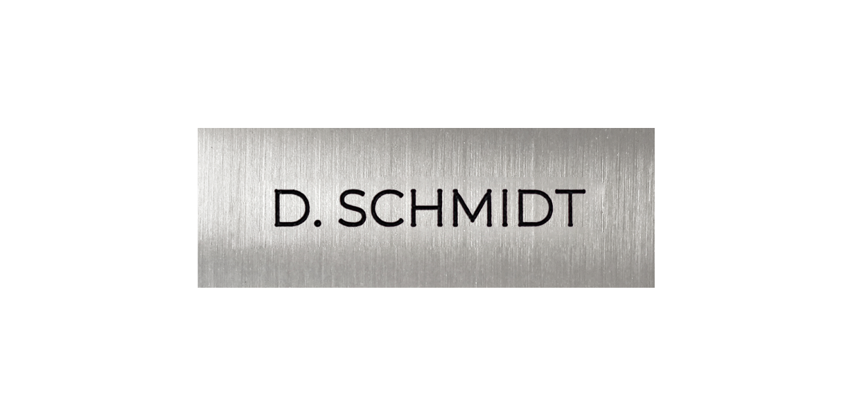 Namensschild Graviert D11x
