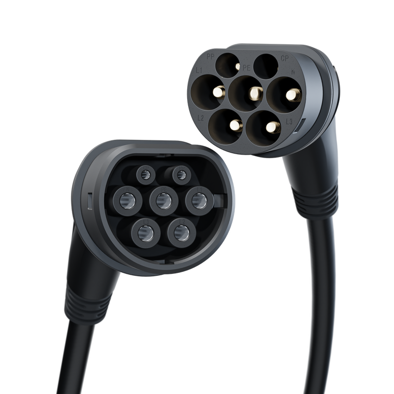 go-e Typ 2 Kabel schwarz (bis 22kW)